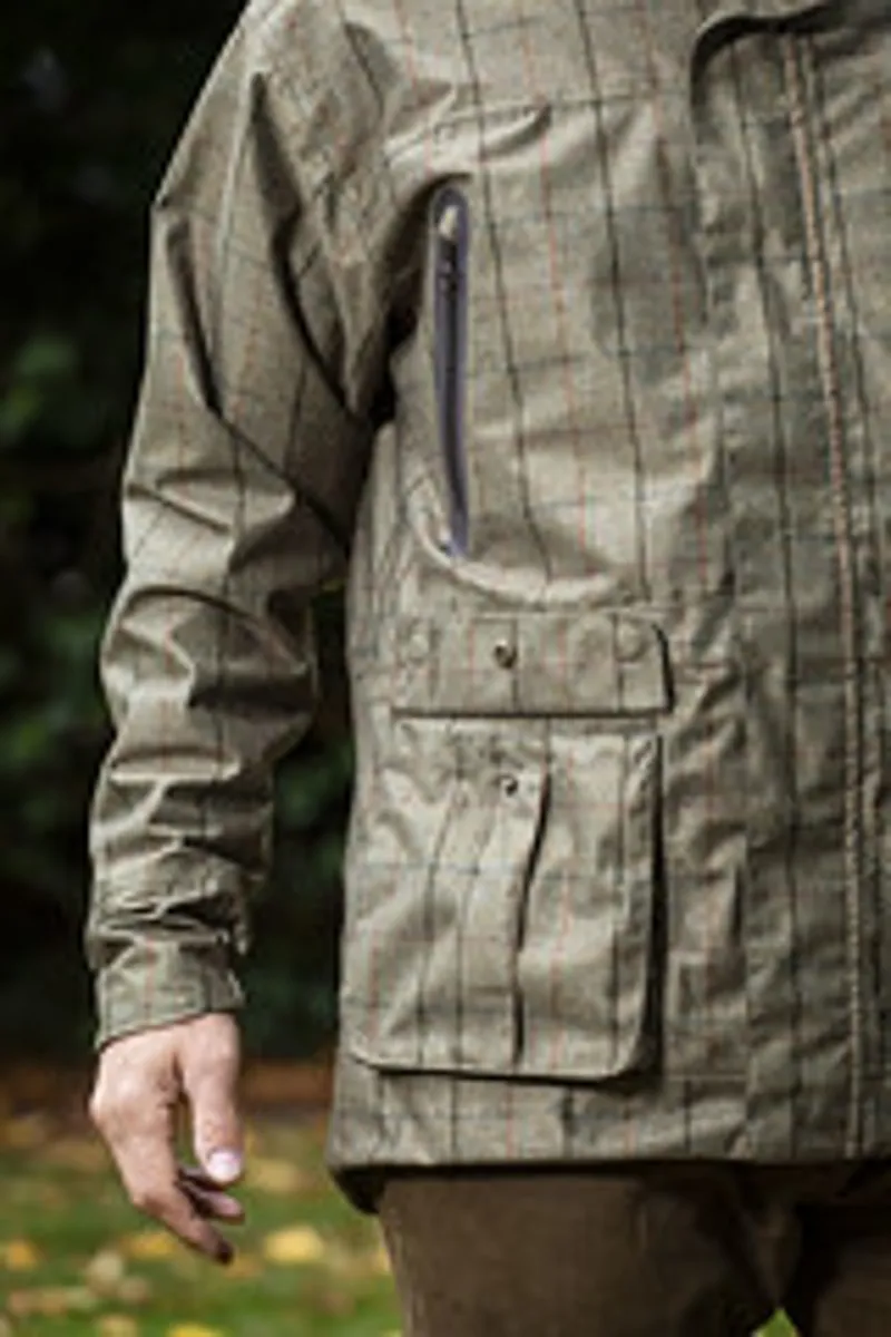 Baleno Moorland Mens Waterproof Jacket  Khaki Tweed-3